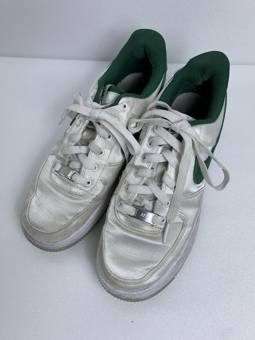 NIKE ナイキ ナイキ エアフォース1 ’07 ローカット スニーカー size24.0?/白×緑 ■■ ☆ fjb4 レディース拍卖