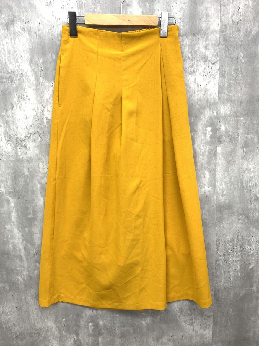 ゆうパケットOK Bou Jeloud ブージュルード ウエストタックプリーツ ワイド パンツ size38/オレンジ ■■ ☆ fjb7 レディース拍卖