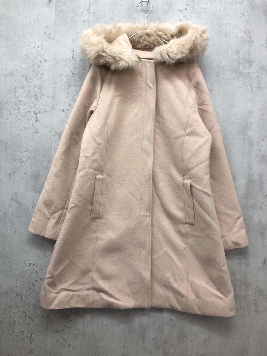 dazzlin ダズリン 021760000501 フードAライン コート sizeS/ベージュ ◆■ ☆ fjb6 レディース拍卖