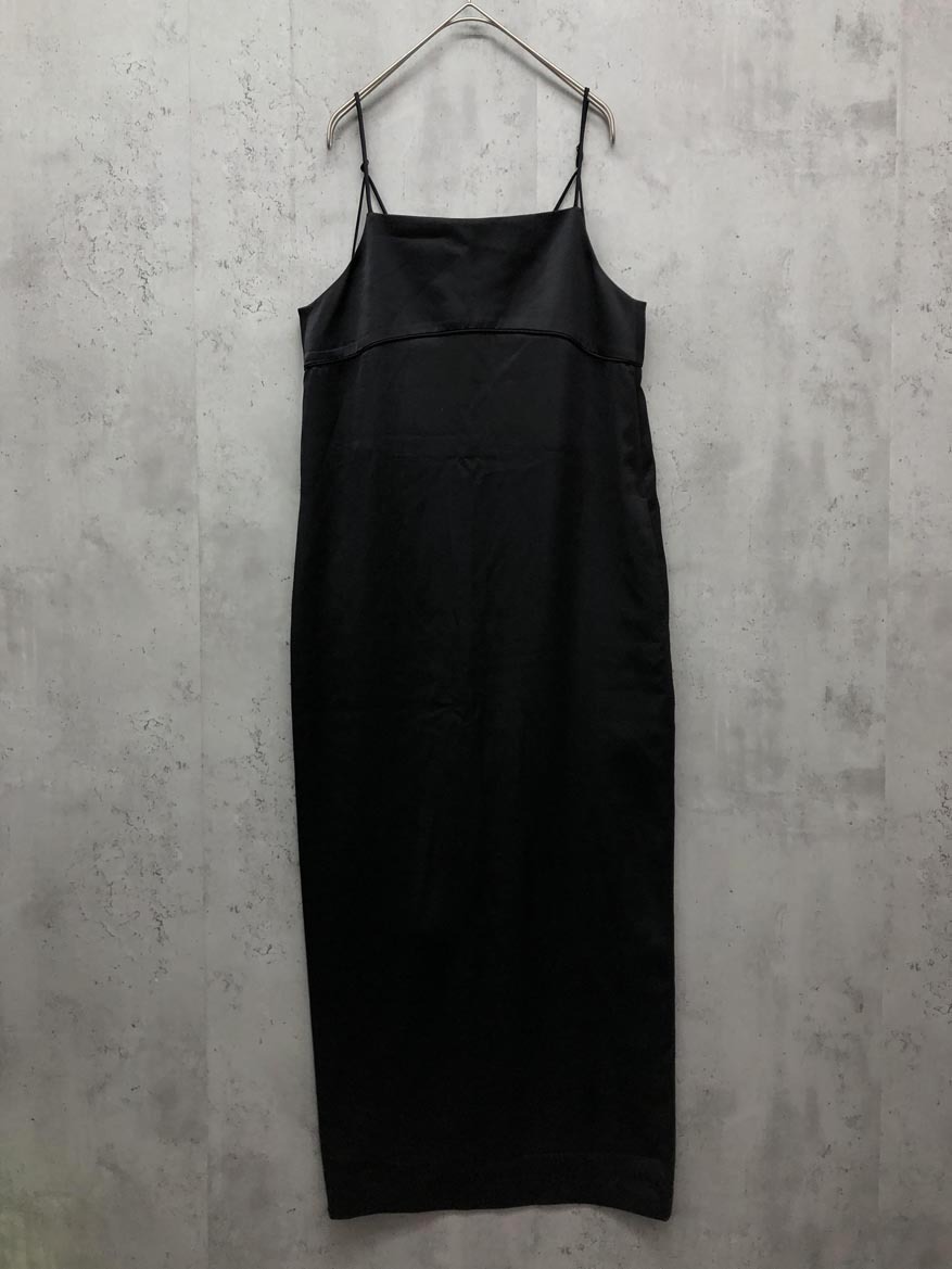 apart by lowrys アパートバイローリーズ シルクタッチ バックスリット キャミソール ワンピース sizeF/黒 ■■ ☆ fjc1 レディース拍卖
