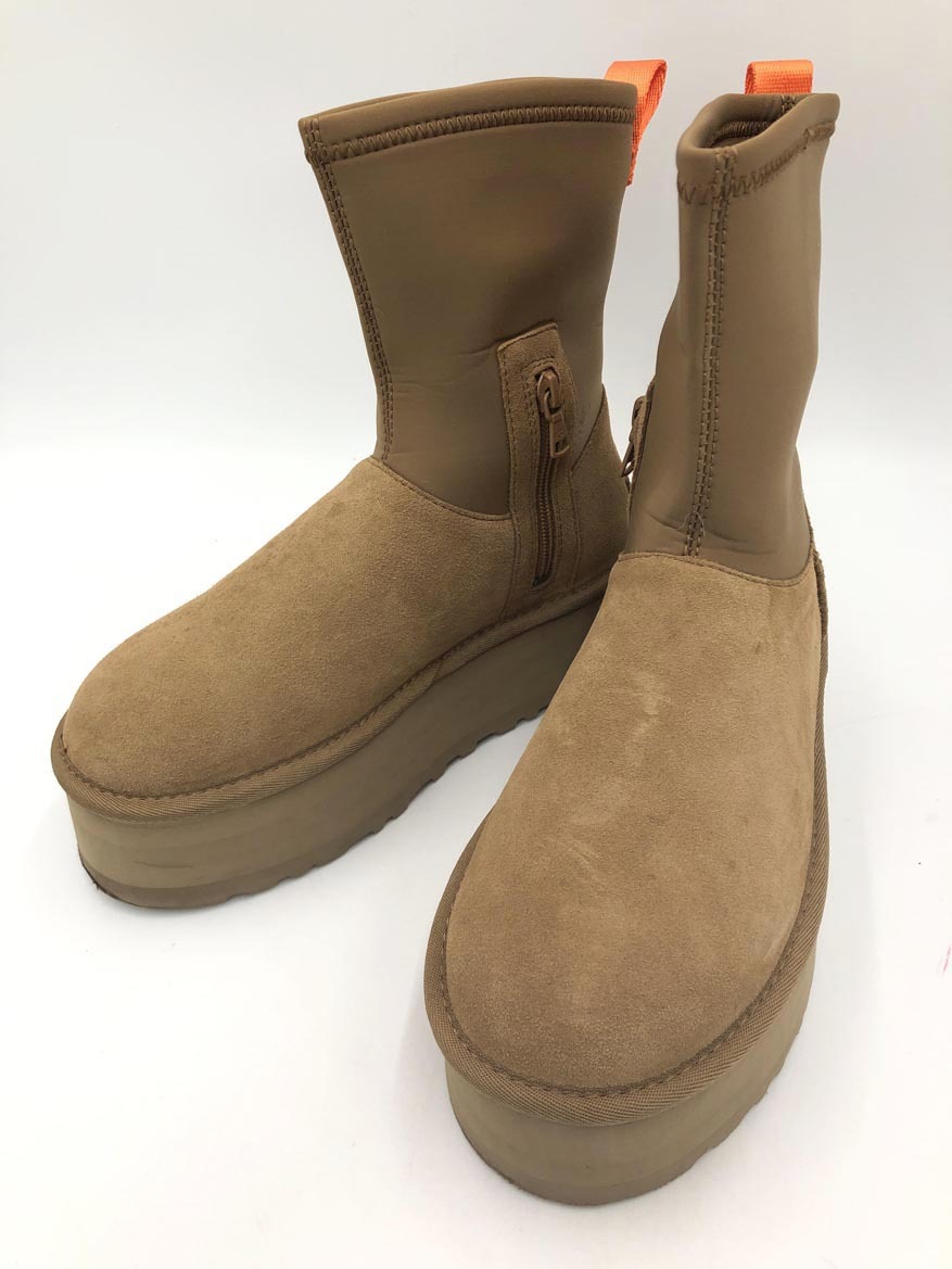 UGG アグ 1144031 ムートンブーツ クラシック ディッパー レディース 厚底 ムートン ブーツ size23.0/ベージュ ◆■◎ ☆ fjc1 レディース拍卖