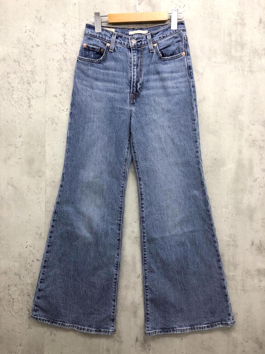 LEVI’S リーバイス PC9-A7503-0009 RIBCAGE BELLS ハイウエスト フレア デニムパンツ size26/青 ■■ ☆ fjc2 レディース拍卖