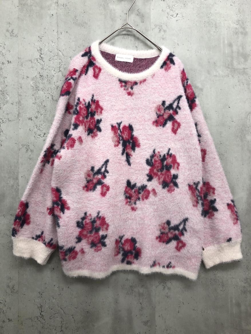 SNIDEL HOME スナイデルホーム シャギージャガードプルオーバー パジャマ ルームウェア sizeONE/総柄 ◆■ ☆ fjc3 レディース拍卖