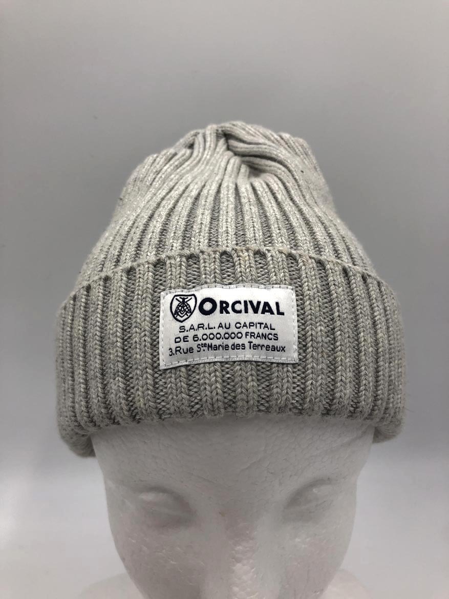 ゆうパケットOK ORCIVAL オーシバル RC-7109SJN ユニセックス コットンリブニットキャップ ニット帽 sizeF/ライトグレー ■■拍卖