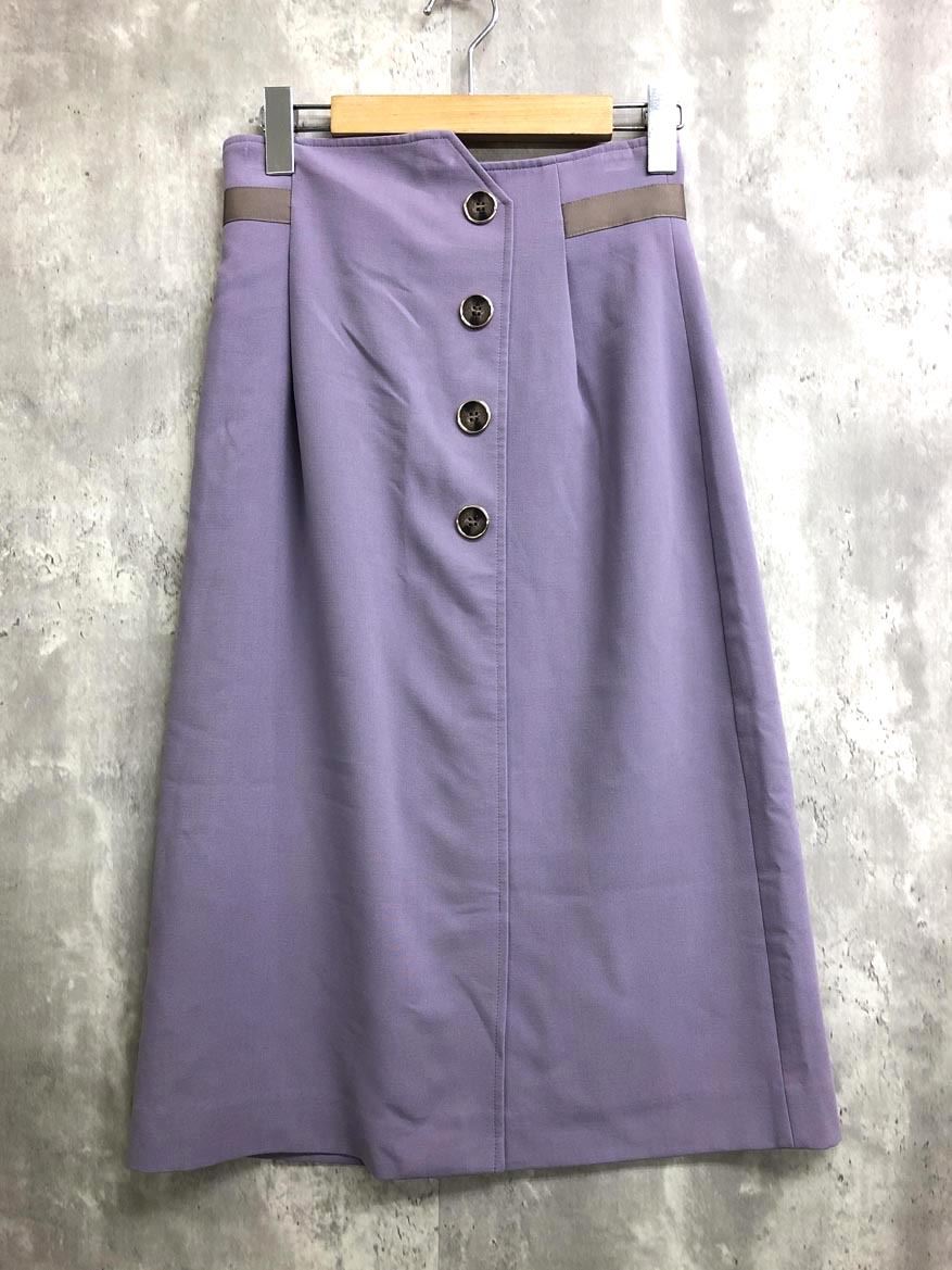 PROPORTION プロポーション ボディドレッシング 121-0220953 アシメタイト スカート sizeM/薄紫 ■■ ☆ fjc9 レディース拍卖