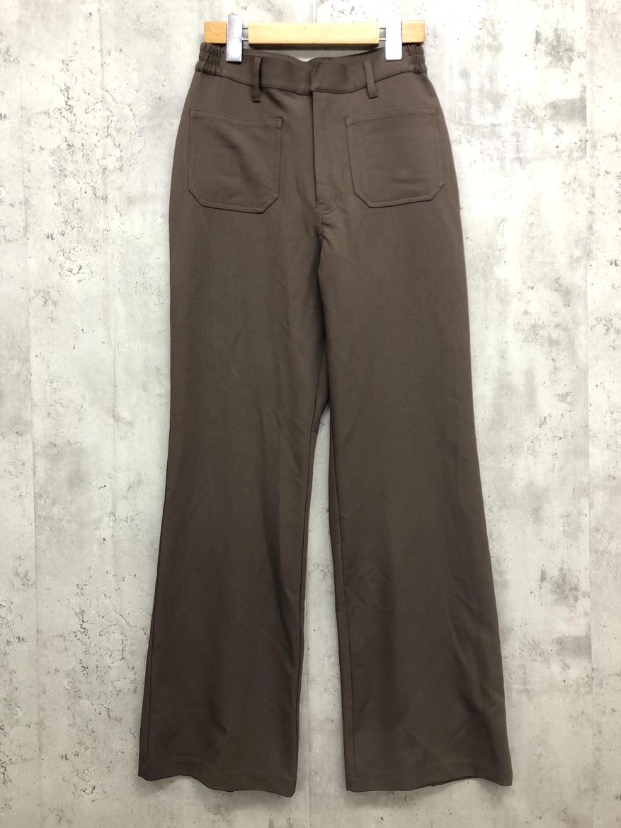 ゆうパケットOK joint works ジョイントワークス 23030701354030 ダブルクロスバックフレア パンツ sizeS/茶 ■■ ☆ fjc9 レディース拍卖