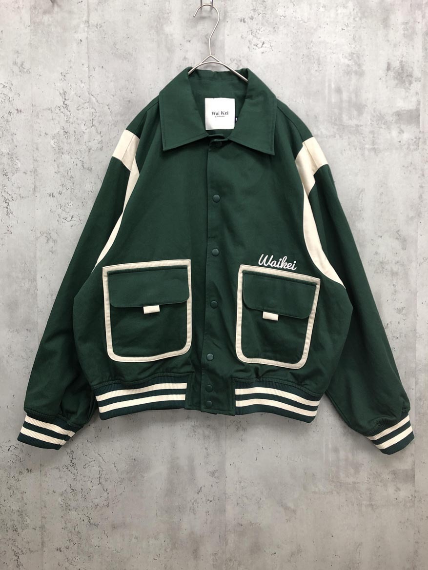 WaiKei ワイケイ ユニセックス ダブルポケット ジャケット size1/緑 ■■◎ ☆ fjc9 メンズ拍卖