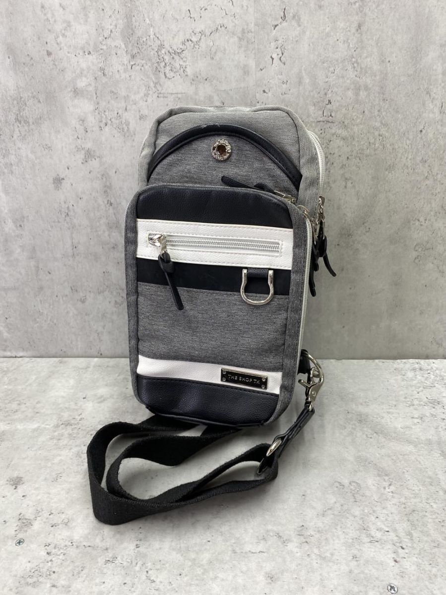 THE SHOP TK ザショップティーケー タケオキクチ ボディ バッグ 黒×白 ■■拍卖