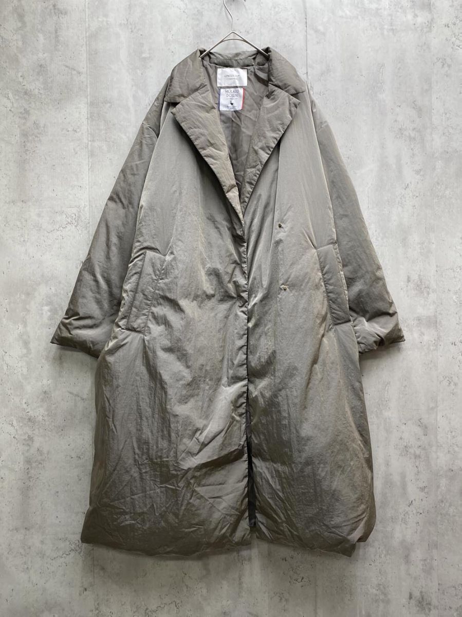 OPAQUE オペーク ミュラーダウン ロングチェスターコート size38/M/グレー ◆■拍卖