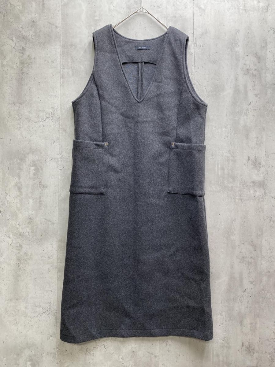 Bou Jeloud ブージュルード 5441101 ウォッシャブルメルトン ジャンスカ size38/ダークグレー ◆■拍卖