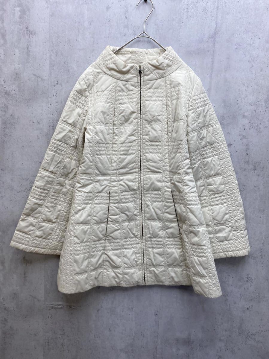 Sybilla シビラ 薄手 フレア袖 中綿 キルティング ジャケット ショートコート sizeM/ベージュ ◆■拍卖