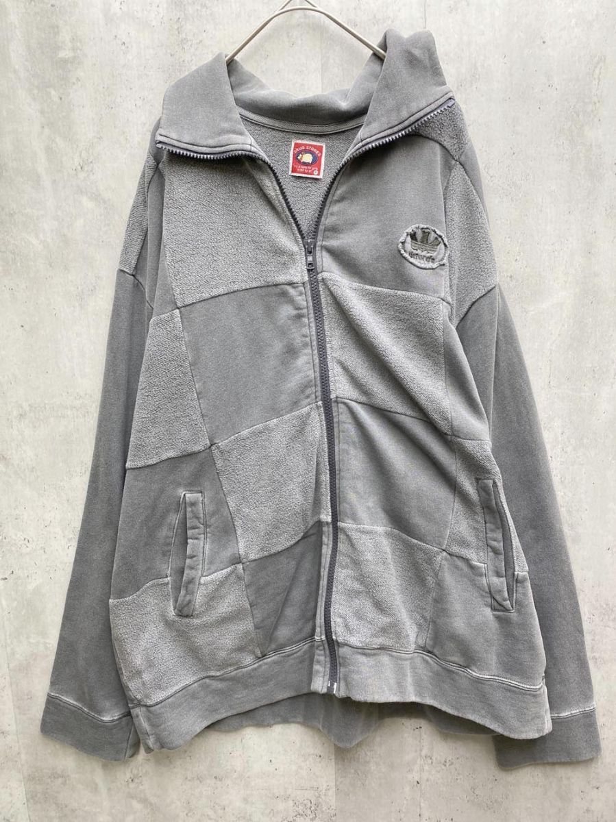 drug store’s ドラッグストアーズ パロディ フロントジップ スウェット トレーナー sizeF/グレー ◇■拍卖