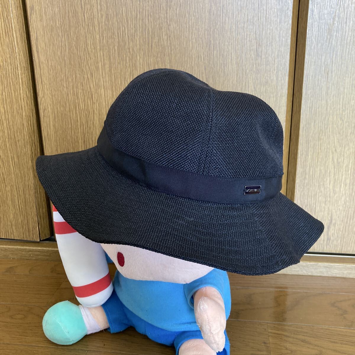 送料無料☆ORCIVAL オーチバル 6PANEL NATURAL HAT 帽子 ナチュラルハット 黒 ブラック オーシバル拍卖