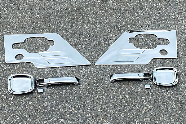 ■新品⇒日野 07プ07レンジャープロ メッキ ドアハンドルガーニッシュ グリップカバー 8点セット PRO-52拍卖