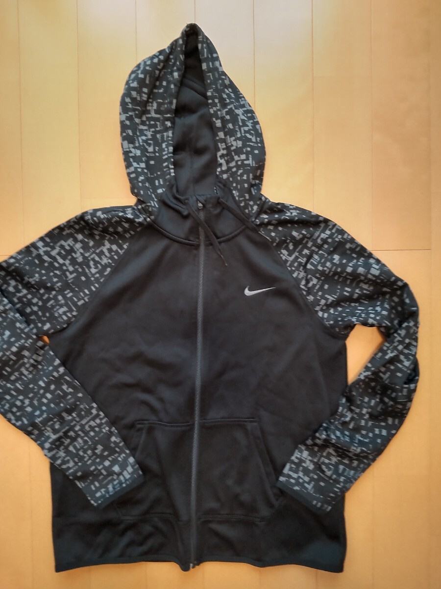 NIKE ウィメンズXL ドライフィットフルジップパーカー 黒拍卖