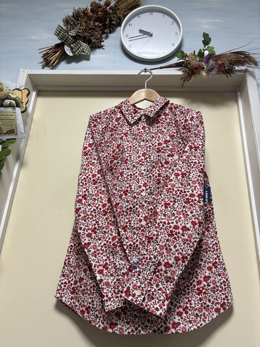 【新品】★OLD.NAVY(ギャップ)★素敵な色合いの花柄プリントがお洒落なブラウス★サイズ/S拍卖