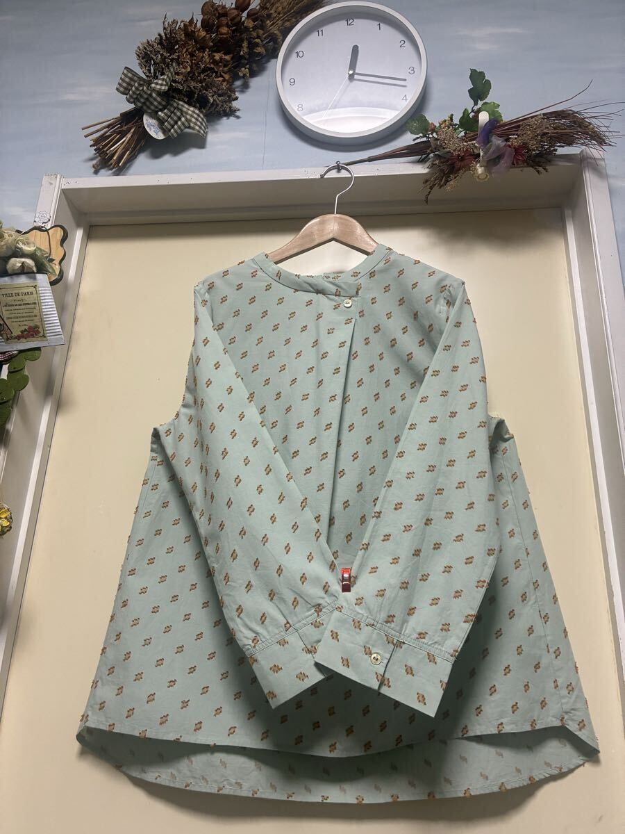 【極美品】★golden.bear(コスギ)★優しい色合いでお洒落なデザインの揺ったりブラウス★サイズ/F拍卖