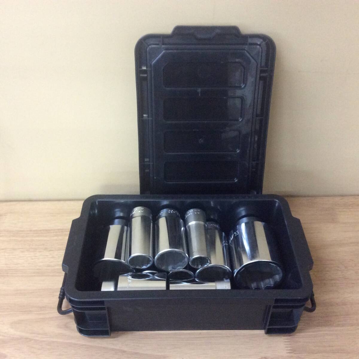【RH-6601】中古美品 KTC ディープソケット 22 24 26 27 30 32 36 41 46 50 55 計11個セット拍卖