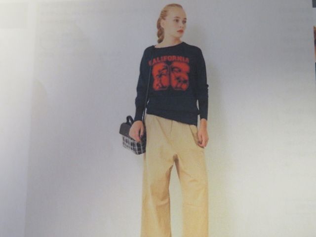 未使用品(新古品)セレクトSHOP購入 Venerta ヴェネルタ ニット セーター トップス 長袖 ウール100% レディース サイズ1 ネイビー拍卖