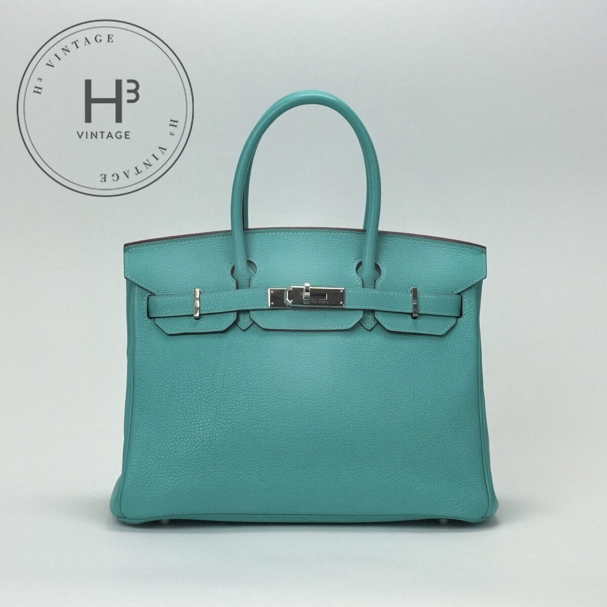 エルメス HERMES バーキン30 バーキン 30 バッグ トートバッグ トゴ ラゴン Lagon ターコイズ ブルー系 グリーン系 turquoise拍卖