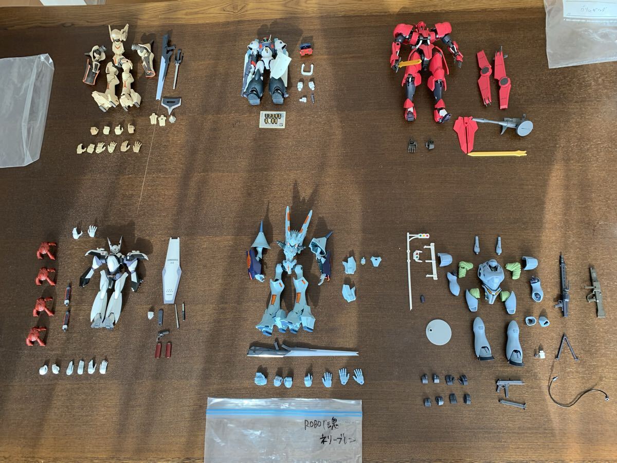 スミ入れ フィギュア まとめて 6体 ROBOT魂 零式 ネリーブレン ブロッケン /モデロイド ヒメブレン /1/144 バイファム /グリムゲルデ拍卖