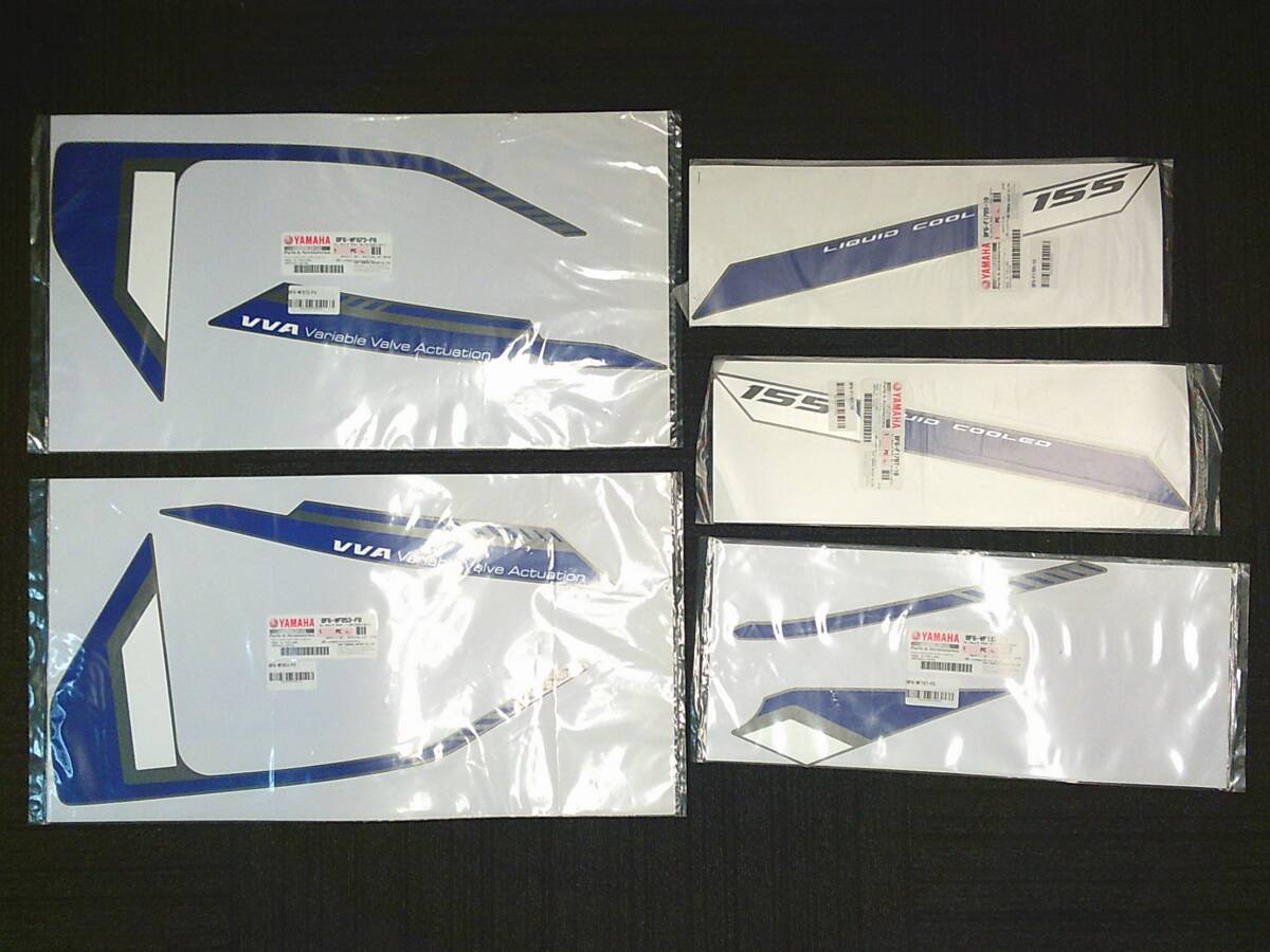 AEROX155 グラフィック セット タイ ヤマハ純正 デカールセット エアロックス155 青 ブルー NVX155 GENUINE PARTS THAI YAMAHA♪拍卖