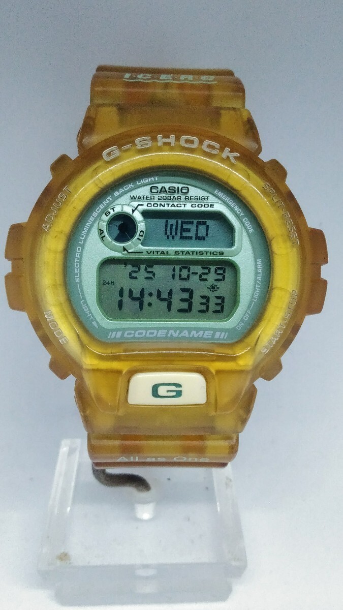 【超激レア!名作イルクジ!】97年製 限定 CASIO G-SHOCK CODE NAME DW-6910K 国際イルカクジラ会議 ELライトOK! ボタン固着無 ジャンク扱 拍卖