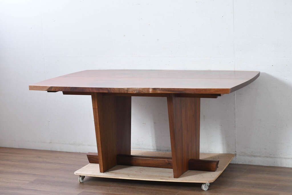 R-084816 和製ヴィンテージ 美品 刻印なし ジョージ・ナカシマ(George Nakashima) MINGUREN DINING(ミングレン) ダイニングテーブル(食卓)拍卖