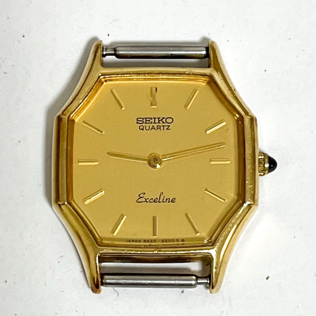 和851A★ SEIKO Exceline セイコー エクセリーヌ クォーツ 腕時計 ウォッチ 2針 SGP30 8420-5430 100327 ゴールド レディース拍卖