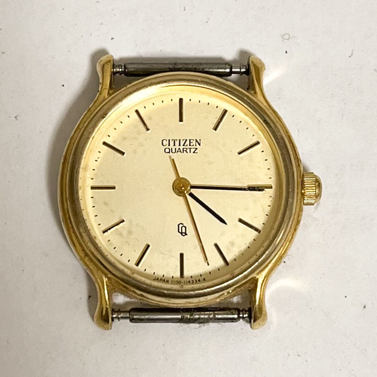 和851A★ CITIZEN シチズン クォーツ 腕時計 ウォッチ 3針 ゴールド レディース 1100-107039拍卖