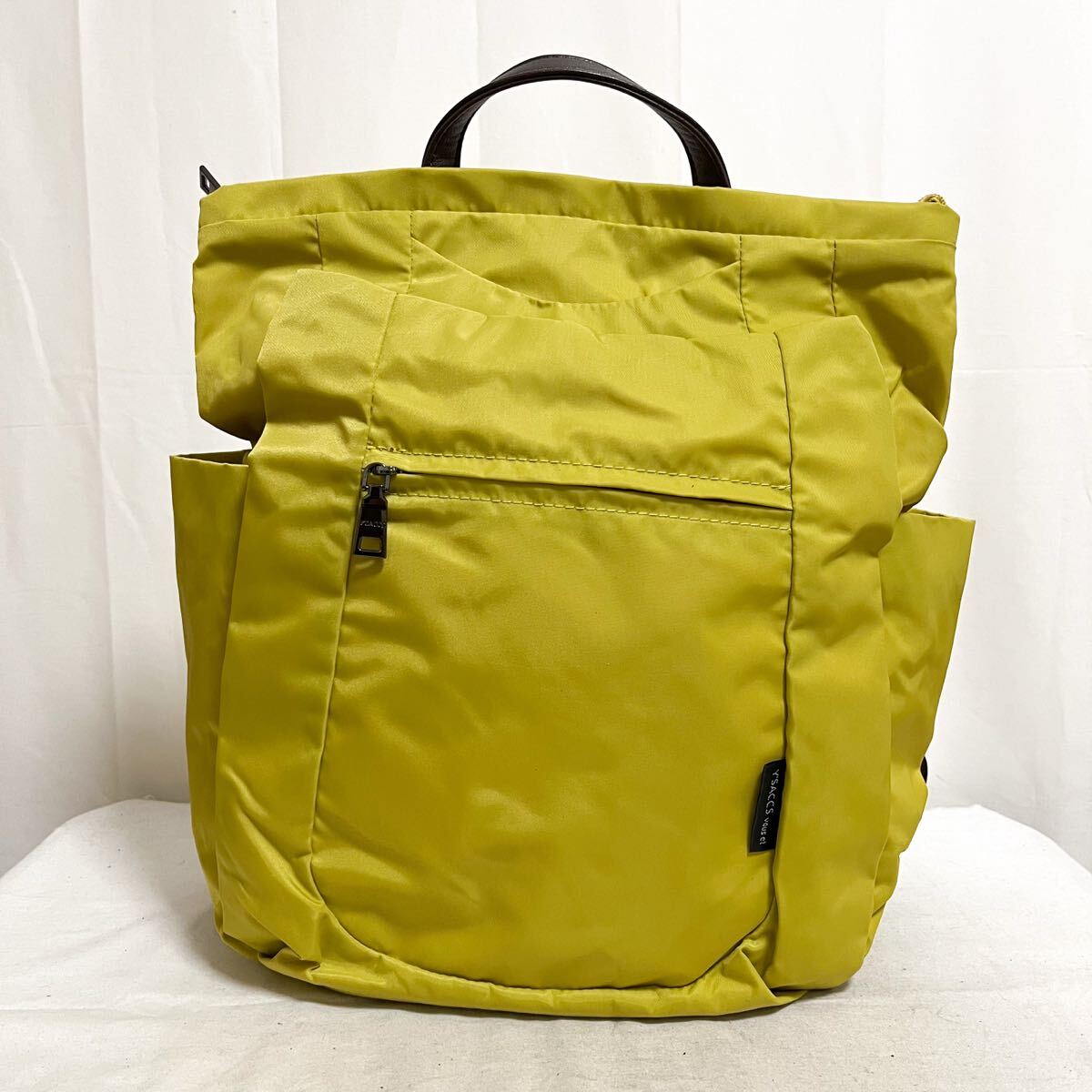 和861★ Y'SACCS vous et Reidroc イザック レイドローク リュック バックパック デイパック ダークライムグリーン レディース拍卖