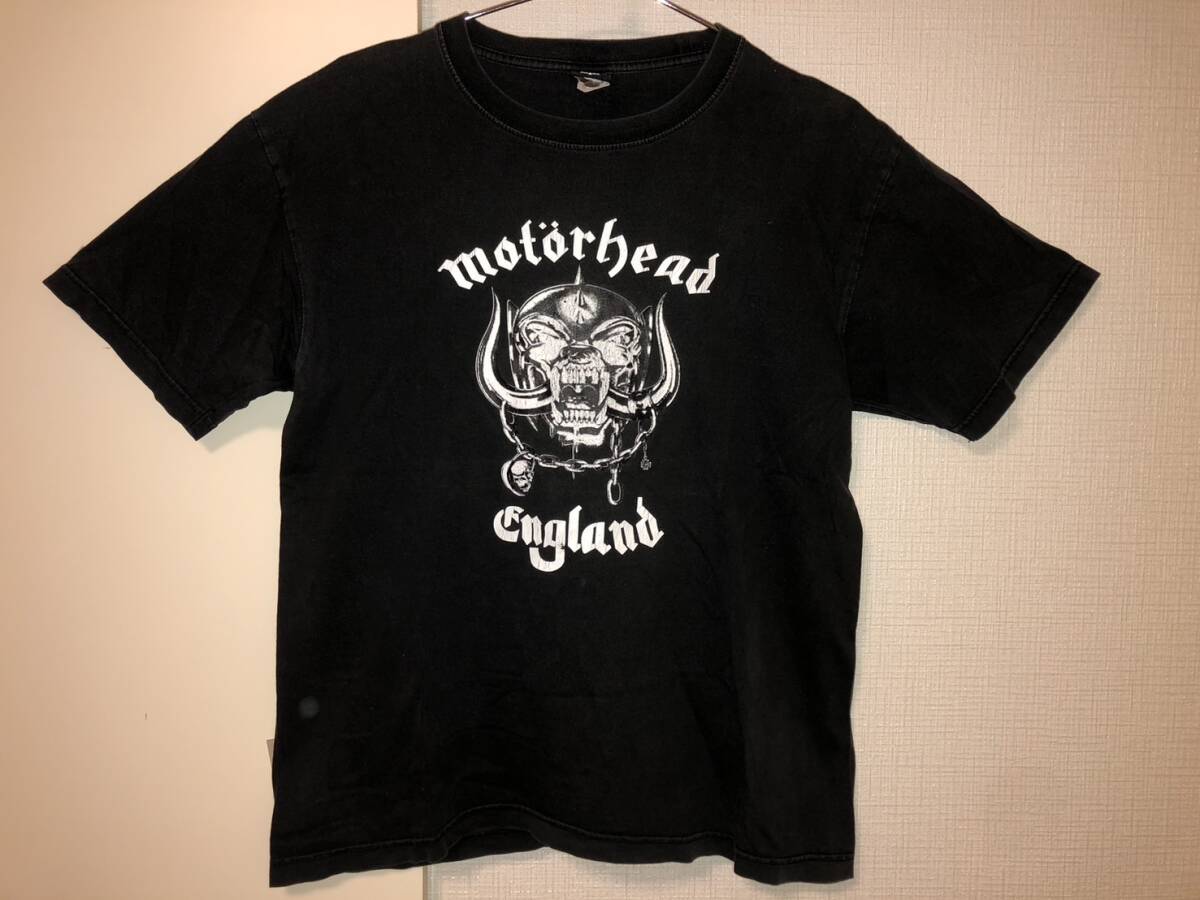 MOTOR HEAD ENGLAND Tシャツ 半袖 サイズM ブラック バンド ロック ビンテージ USED古着 即決拍卖