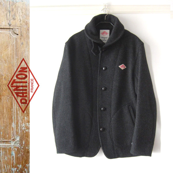 美品 DANTON/ダントン★ ウールモッサジャケット チャコール 40拍卖