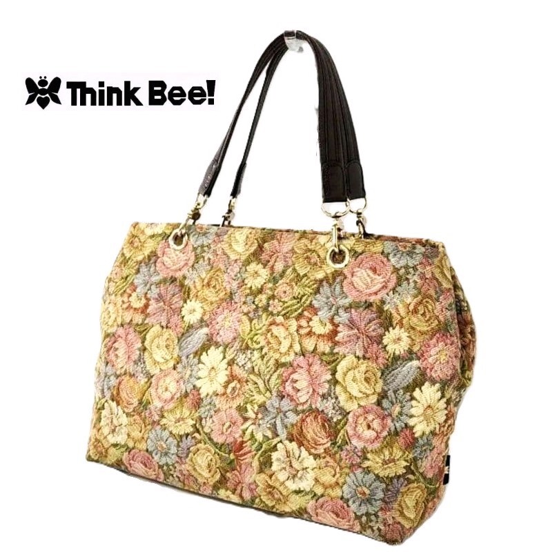 Think Bee! シンクビー ゴブラン織り トートバッグ フラワー柄【送料無料】拍卖