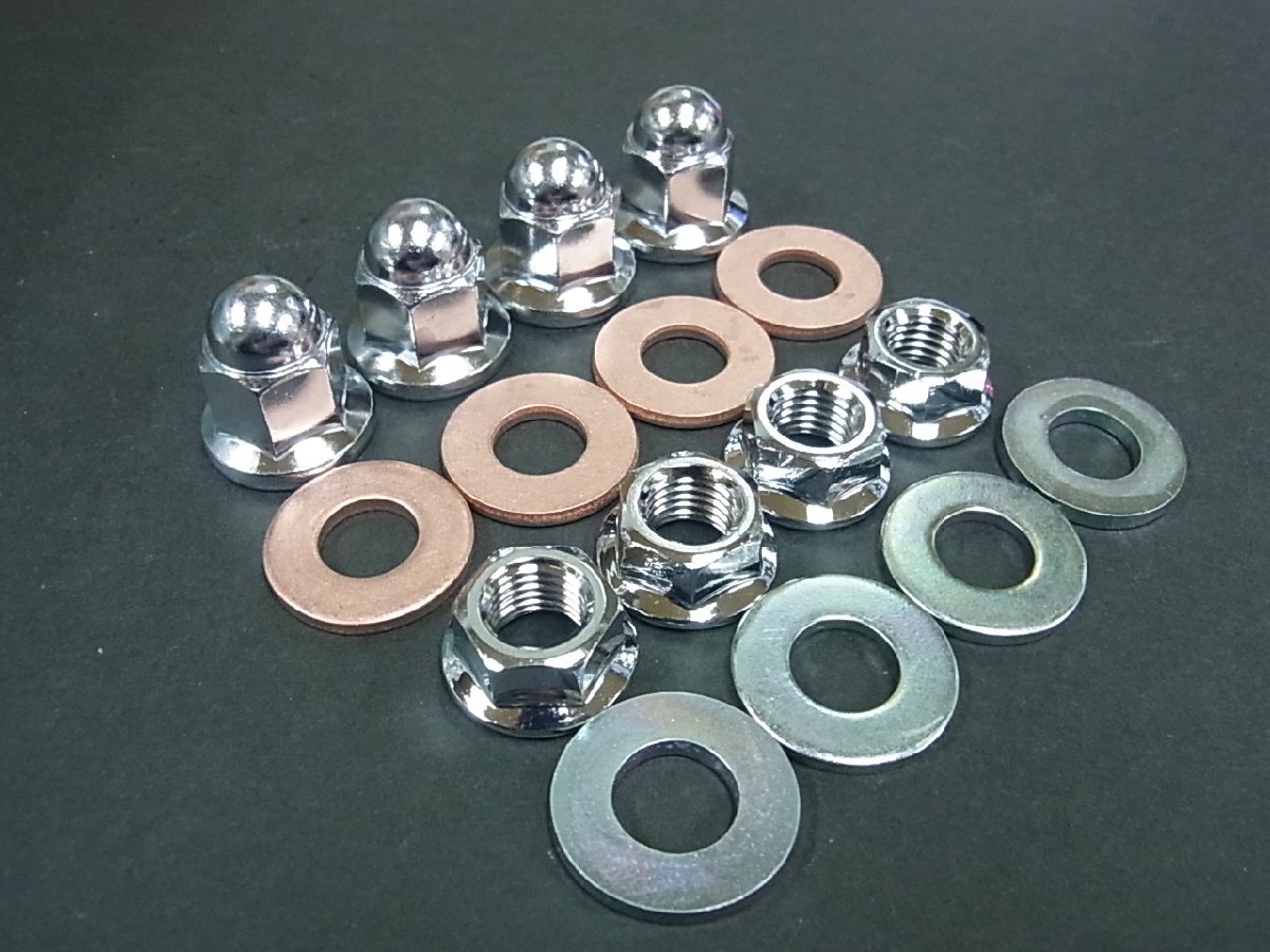 GS400 シリンダーヘッド締め付用ナット、ワッシャーセット▲SUZUKI純正品▲新品▲拍卖