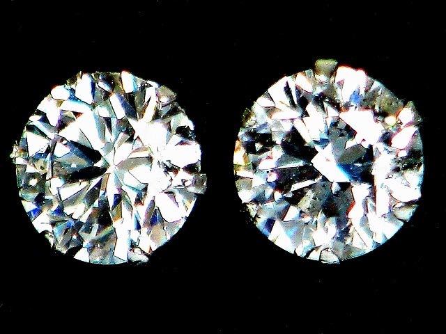 【宝石屋本舗】計0.50ct PT900 良質天然ダイヤモンド ピアス拍卖
