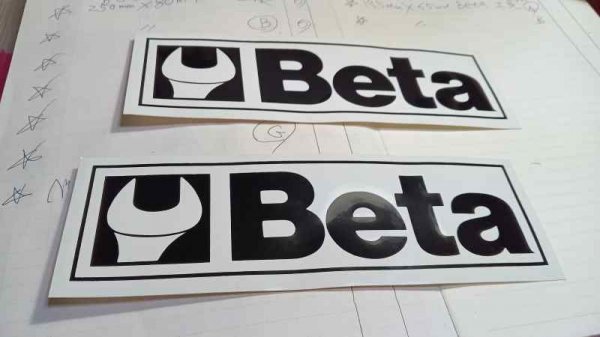 Beta 工具 ステッカー 195mm×65mm 2枚 C拍卖