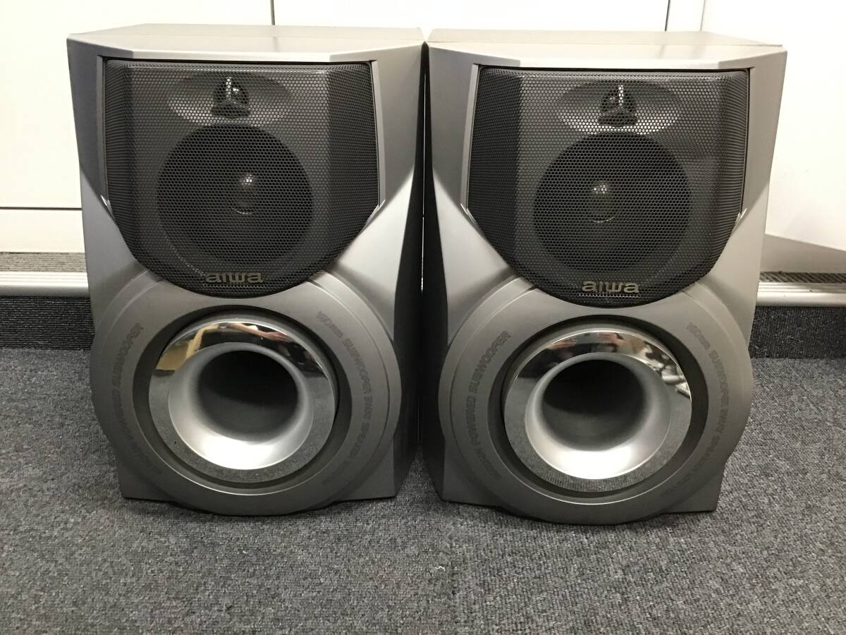 #2557 アイワ AIWA SX-WNH330 3ウェイスピーカー ペアシステムコンポ用 バスレフ型 通電動作未確認 ジャンク品拍卖