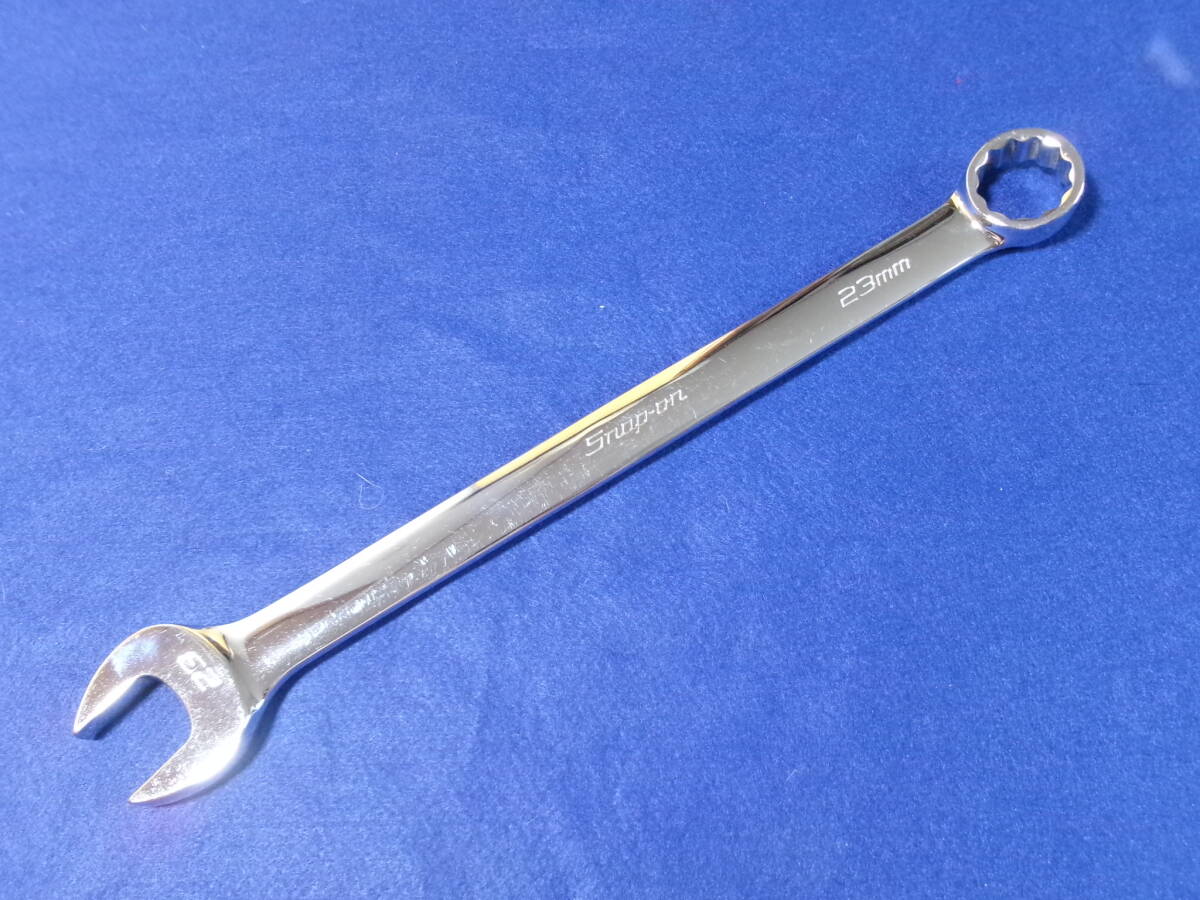 スナップオン Snap-on 23mm OEXM230A オープンエンド 15° コンビネーションレンチ 12ポイント 全長約32.5cm拍卖