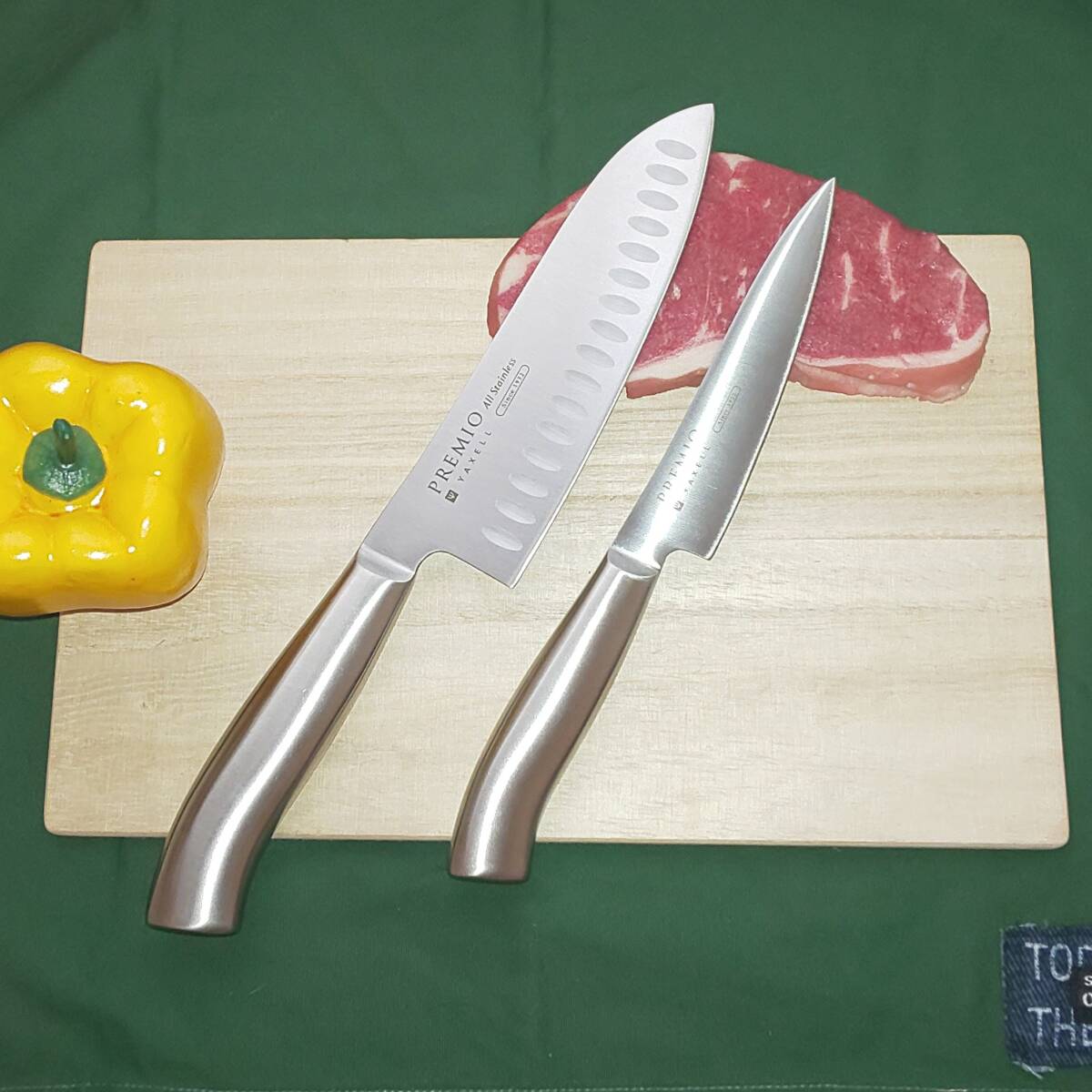 【オールステンレス】 プレミオ 三徳包丁 ペティナイフ セット拍卖