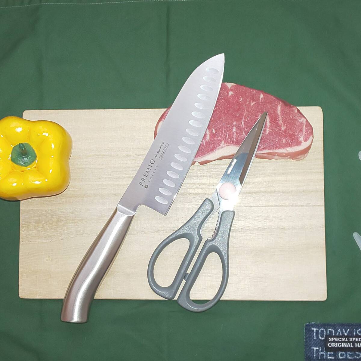 プレミオ 三徳包丁 16cm キッチンバサミ セット拍卖