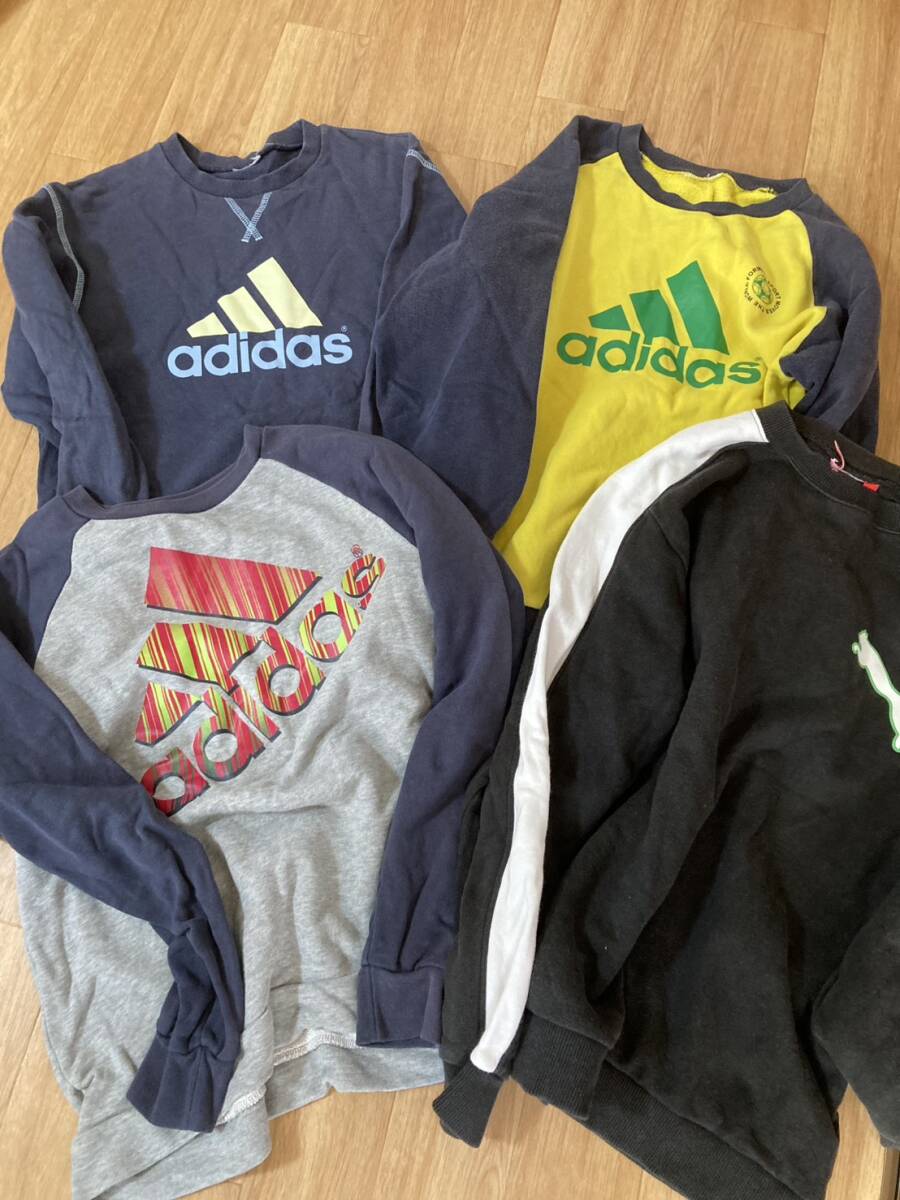 ★中古 トレーナー4枚セット! アディダス&プーマ サイズ150-160★拍卖