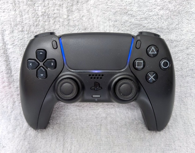 SONY PS5用 純正ワイヤレスコントローラー DualSense (CFI-ZCT1J) ミッドナイトブラック (動作確認済み)拍卖