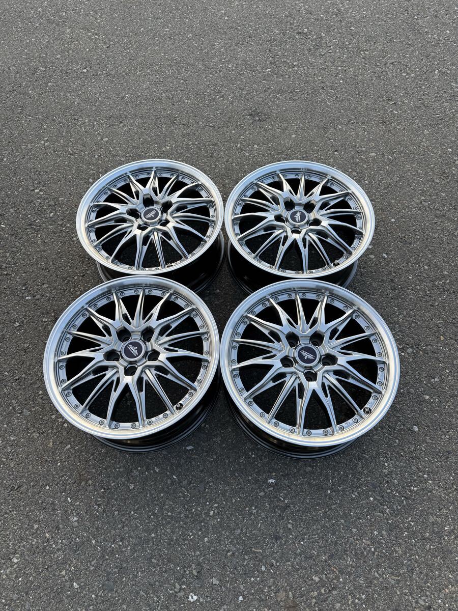 DORFREN 中古アルミホイール4本セット 17インチ7J 5穴PCD114.3オフセット+42 拍卖