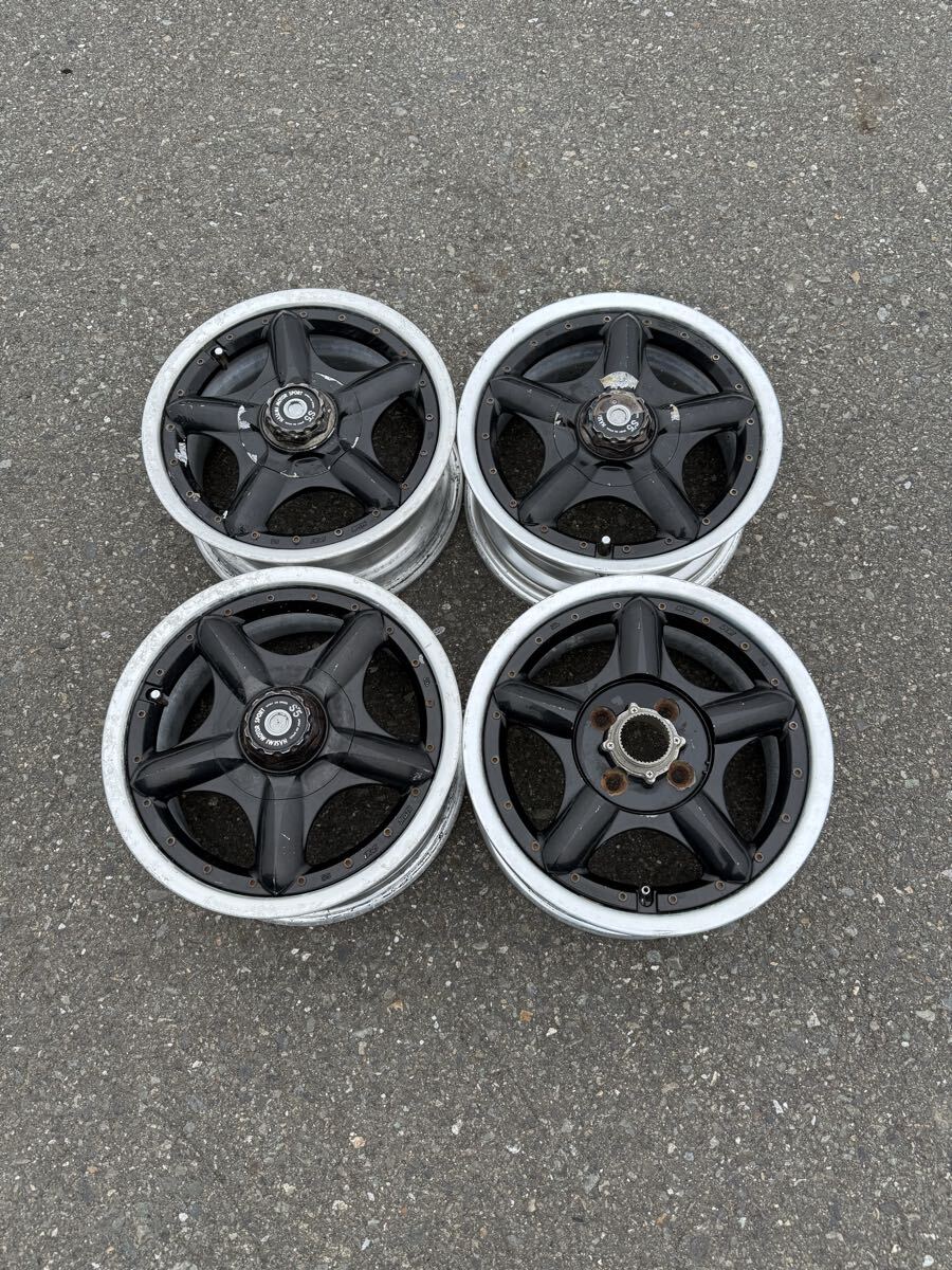 HASEMI SPORT 14インチ 6J 4穴PCD 100 オフセット+40 中古アルミホイール4本セット speed star SSR 拍卖