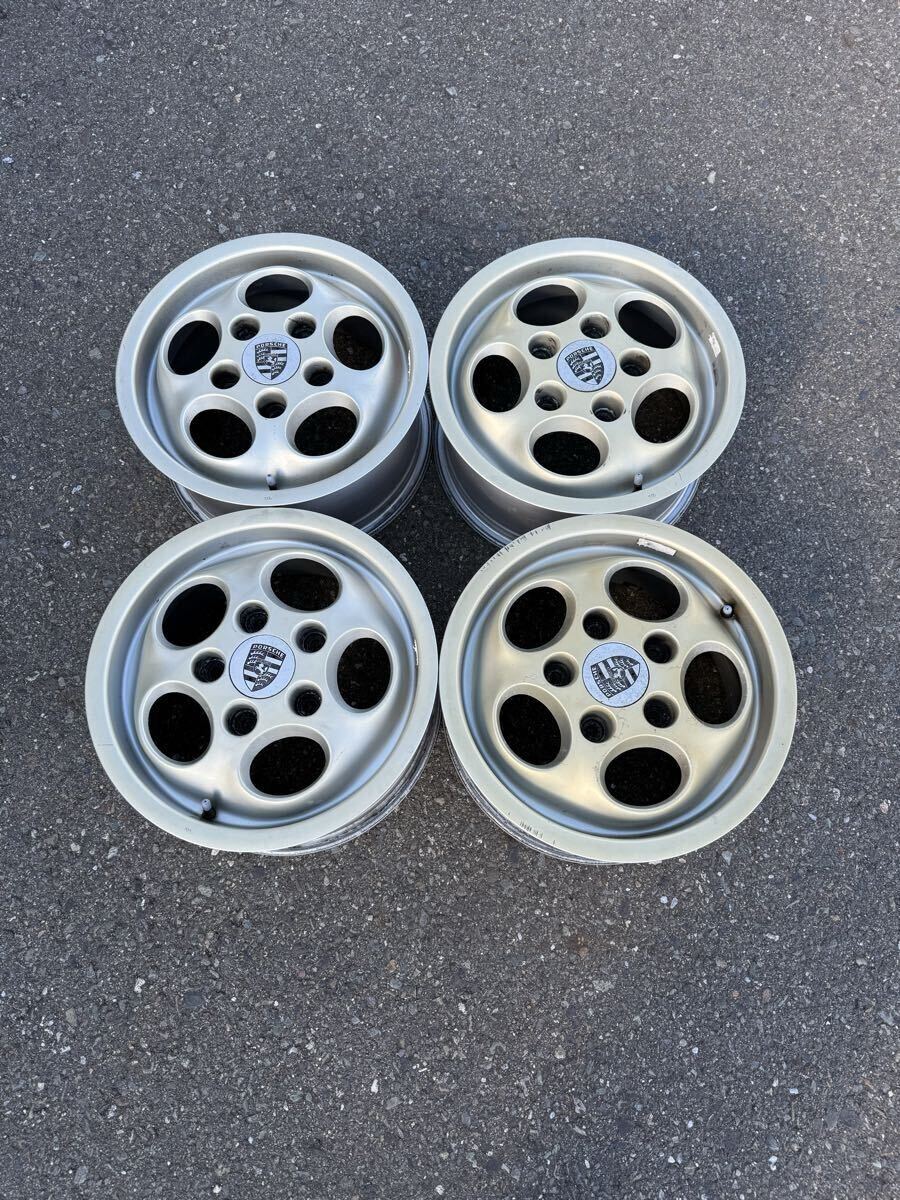 PORSCHE ポルシェ純正 15インチ 7J 5穴PCD130 オフセット+52.3 中古アルミホイール4本セット 拍卖