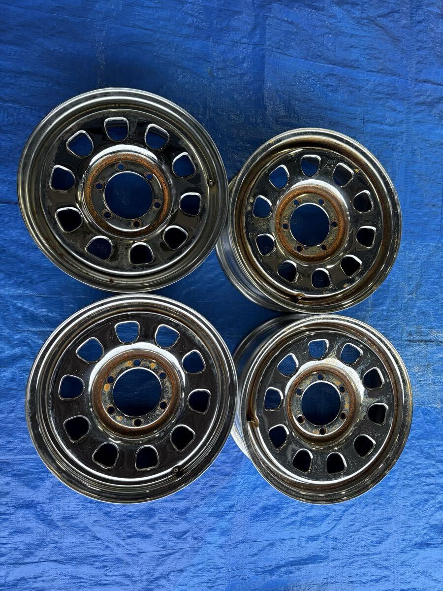 メーカー不明 鉄ホイール 17インチ 6.5J 6穴PCD139.7オフセット+38 スチールホイール拍卖