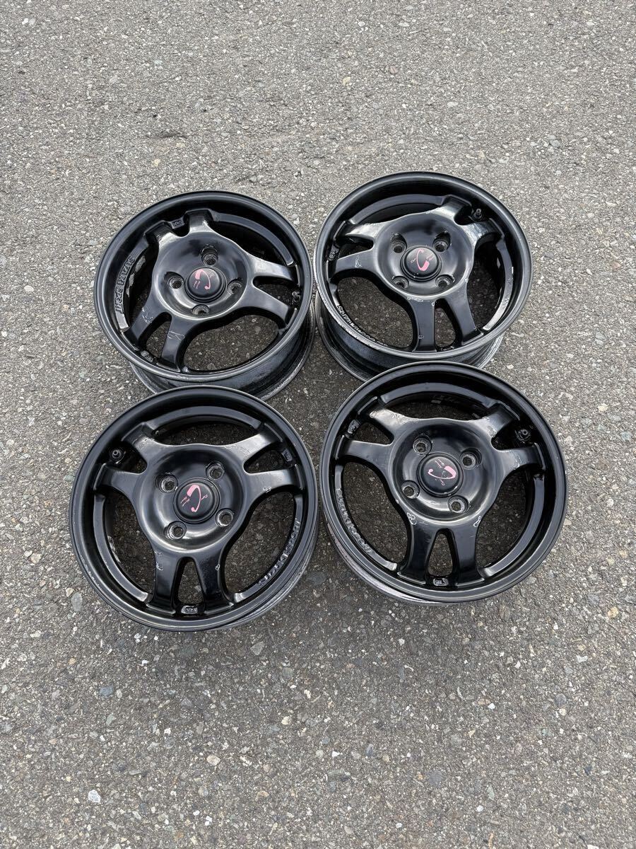 スズキスポーツ タイプC SUZUKI SPORT 13x5.00B オフセット45 4穴 ハブ60 希少 旧車 13インチ 5J PCD100 ENKEI拍卖