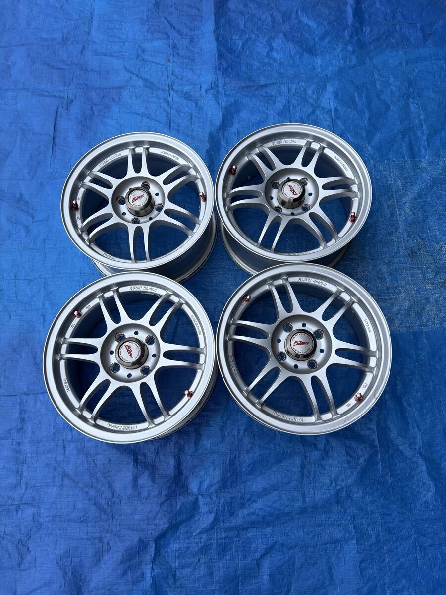 KOSEI RACING K1-TS 14インチ 6J 4穴PCD 100 オフセット+38 中古アルミホイール4本セット 拍卖