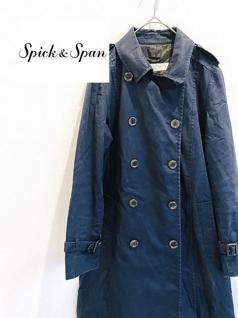 SPICK&SPAN トレンチコート ネイビー サイズ38拍卖
